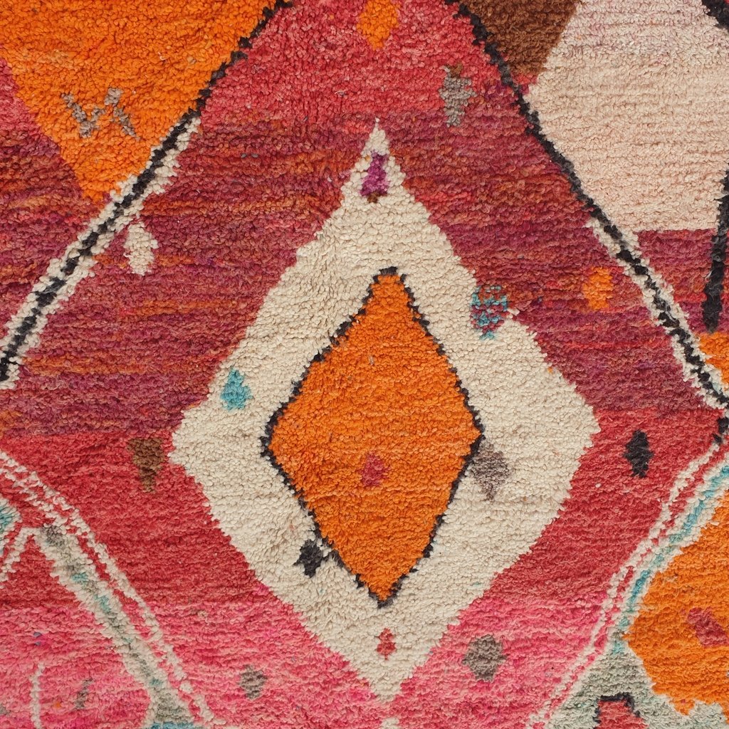 MENSSI | 9'5x6'5 Ft | 3x2 m | Moroccan Colorful Rug | 100% wool handmade - OunizZ