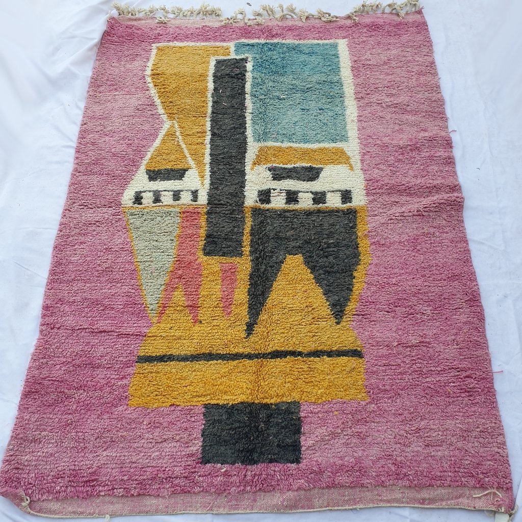 MKITA | 9'4x6'4 Ft | 285x195 cm | Moroccan Colorful Rug | 100% wool handmade - OunizZ