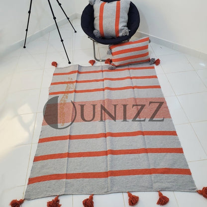 Moroccan Pom Pom Blankets + Cushions - OunizZ