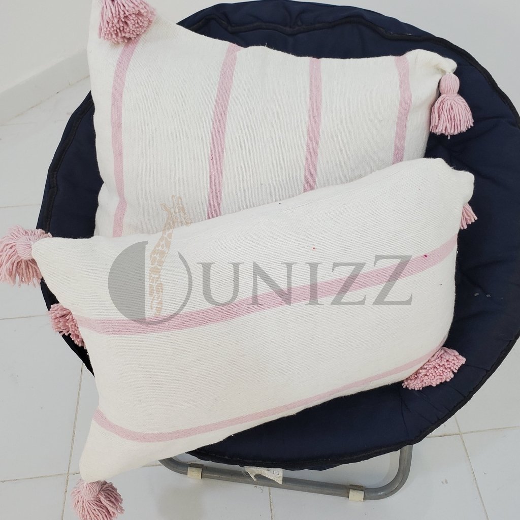 Moroccan Pom Pom Blankets + Cushions - OunizZ