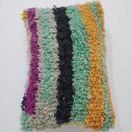 Moroccan Rug Cushion Covers - Moroccan Rug Pillow - Handmade Moroccan rug Pillow Cover - Wool cushion covers - Moroccan handmade pillow cover - OunizZ