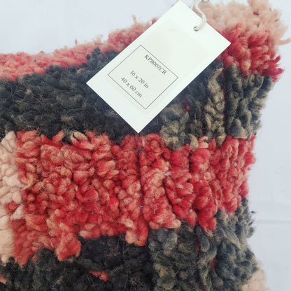 Moroccan Rug Cushion Covers - Moroccan Rug Pillow - Handmade Moroccan rug Pillow Cover - Wool cushion covers - Moroccan handmade pillow cover - OunizZ