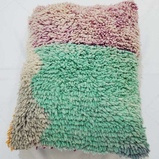 Moroccan Rug Cushion Covers - Moroccan Rug Pillow - Handmade Moroccan rug Pillow Cover - Wool cushion covers - Moroccan handmade pillow cover - OunizZ