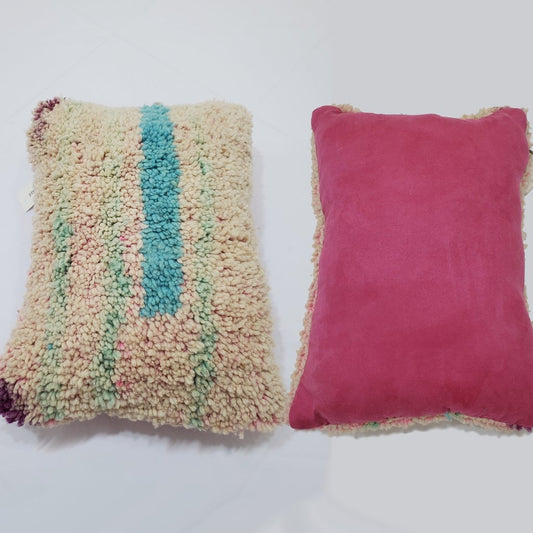 Moroccan Rug Cushion Covers - Moroccan Rug Pillow - Handmade Moroccan rug Pillow Cover - Wool cushion covers - Moroccan handmade pillow cover - OunizZ