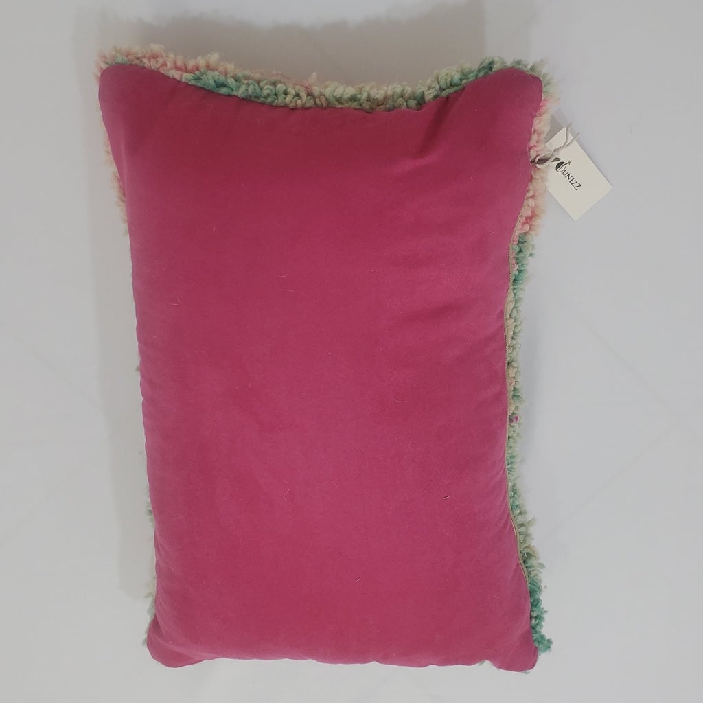 Moroccan Rug Cushion Covers - Moroccan Rug Pillow - Handmade Moroccan rug Pillow Cover - Wool cushion covers - Moroccan handmade pillow cover - OunizZ