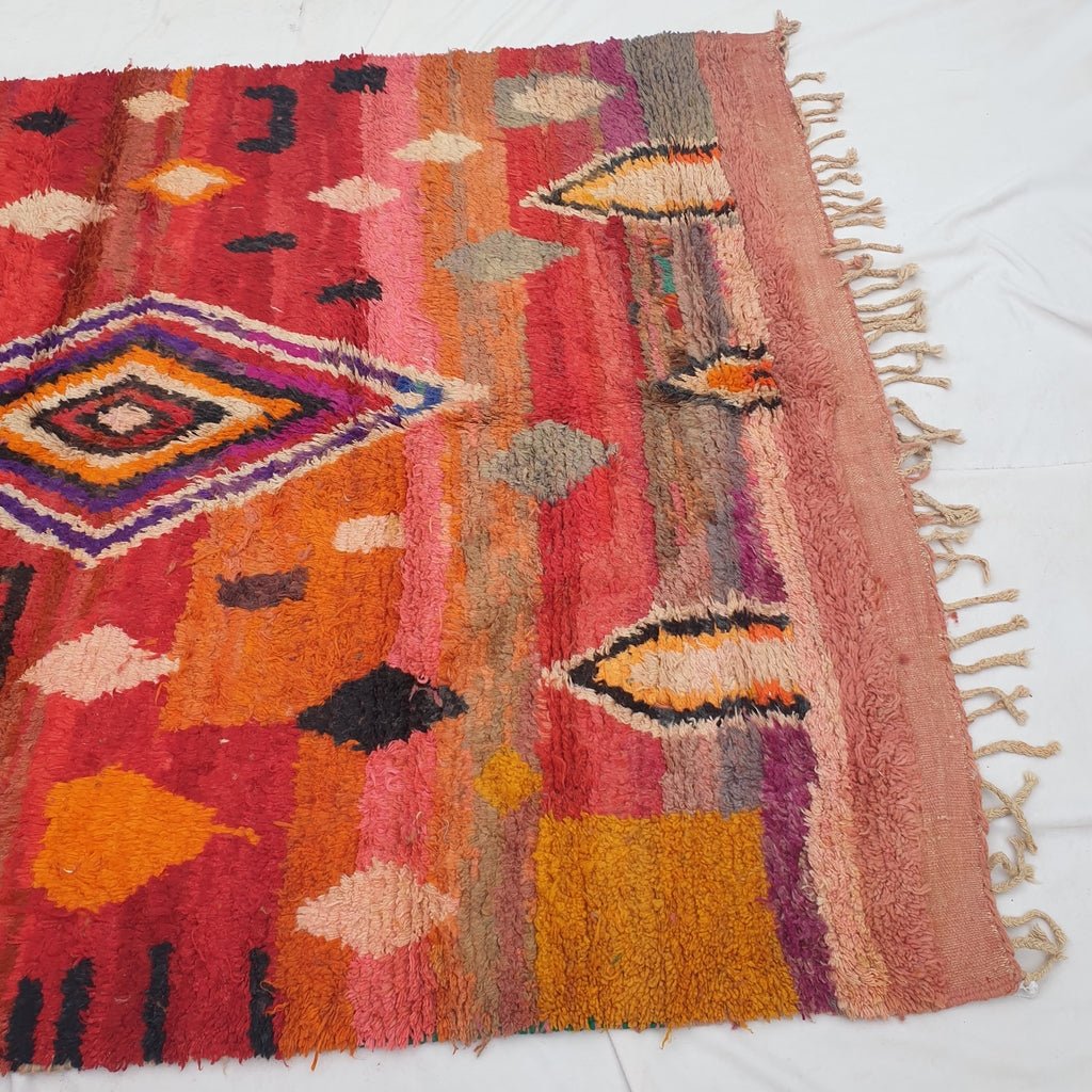 Nesaysa - MOROCCAN BOUJAAD RUG | Berber Colorful Area Rug for living room Handmade Authentic Wool | 10x6'56 Ft | 310x200 cm - OunizZ