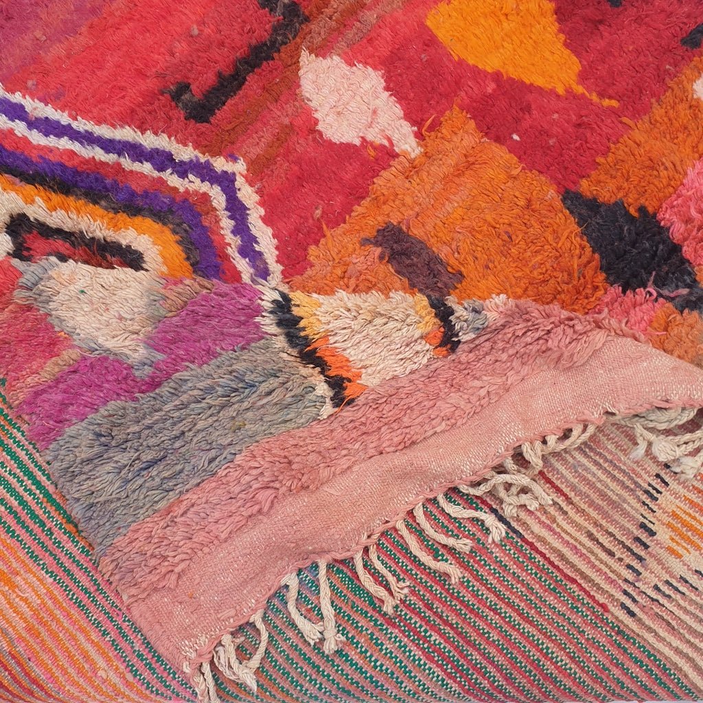 Nesaysa - MOROCCAN BOUJAAD RUG | Berber Colorful Area Rug for living room Handmade Authentic Wool | 10x6'56 Ft | 310x200 cm - OunizZ