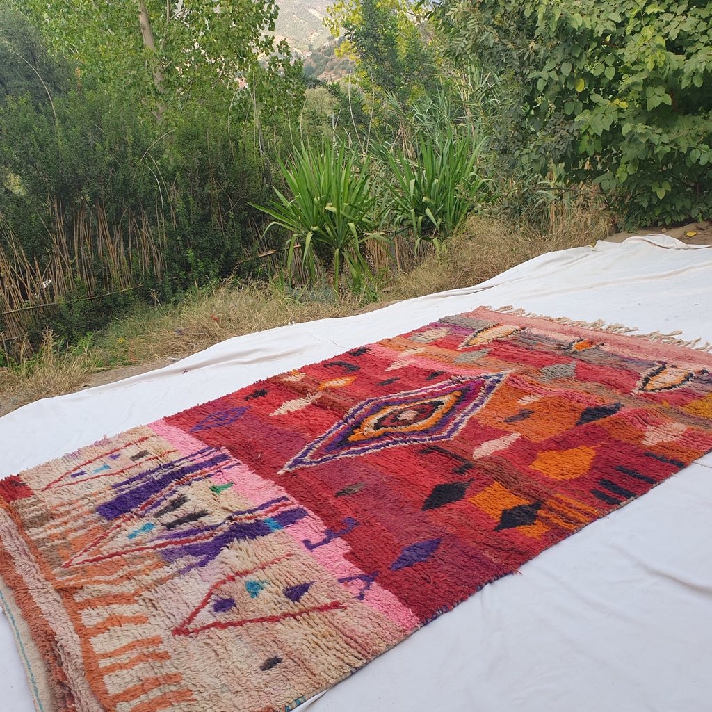 Nesaysa - MOROCCAN BOUJAAD RUG | Berber Colorful Area Rug for living room Handmade Authentic Wool | 10x6'56 Ft | 310x200 cm - OunizZ