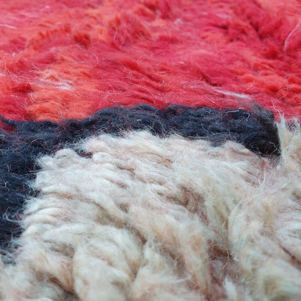 Nssala - MOROCCAN BOUJAD RUG | Large Berber Colorful Area Rug for living room Handmade Authentic Wool | 13'5x10'2 Ft | 413x310 cm - OunizZ