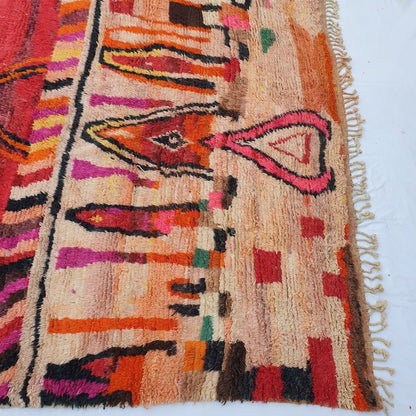 Nssala - MOROCCAN BOUJAD RUG | Large Berber Colorful Area Rug for living room Handmade Authentic Wool | 13'5x10'2 Ft | 413x310 cm - OunizZ
