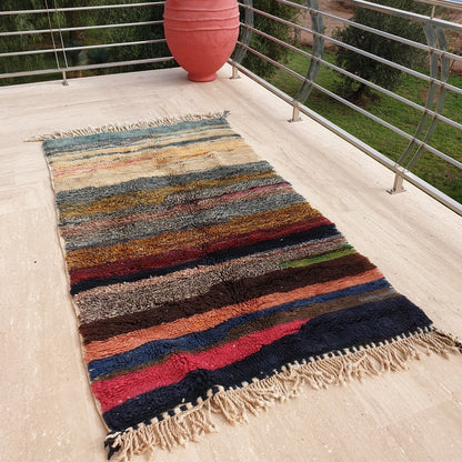 OUNS | 7x3'8 Ft | 2,1x1,2 m | Moroccan Beni Mrirt Rug | 100% wool handmade - OunizZ