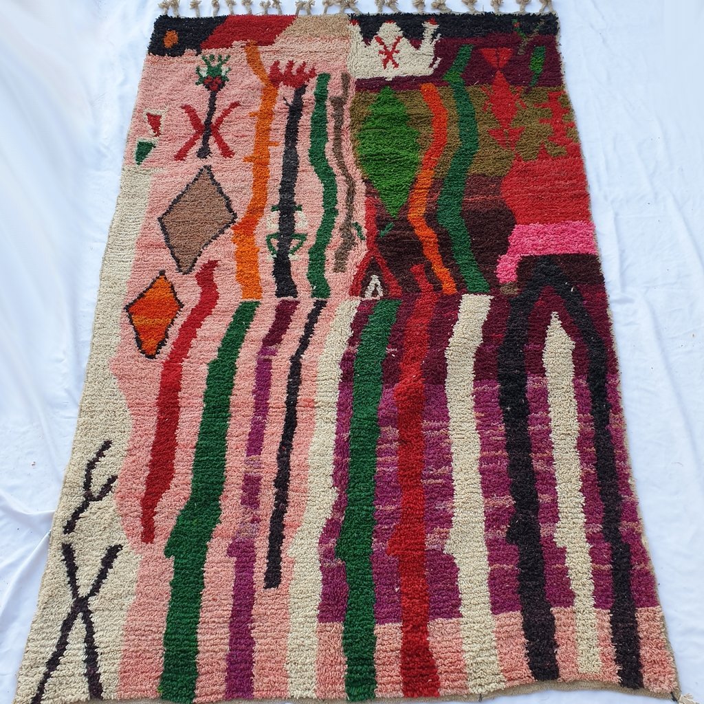 RKIYA | 10x6'5 Ft | 3x2 m | Moroccan Colorful Rug | 100% wool handmade - OunizZ