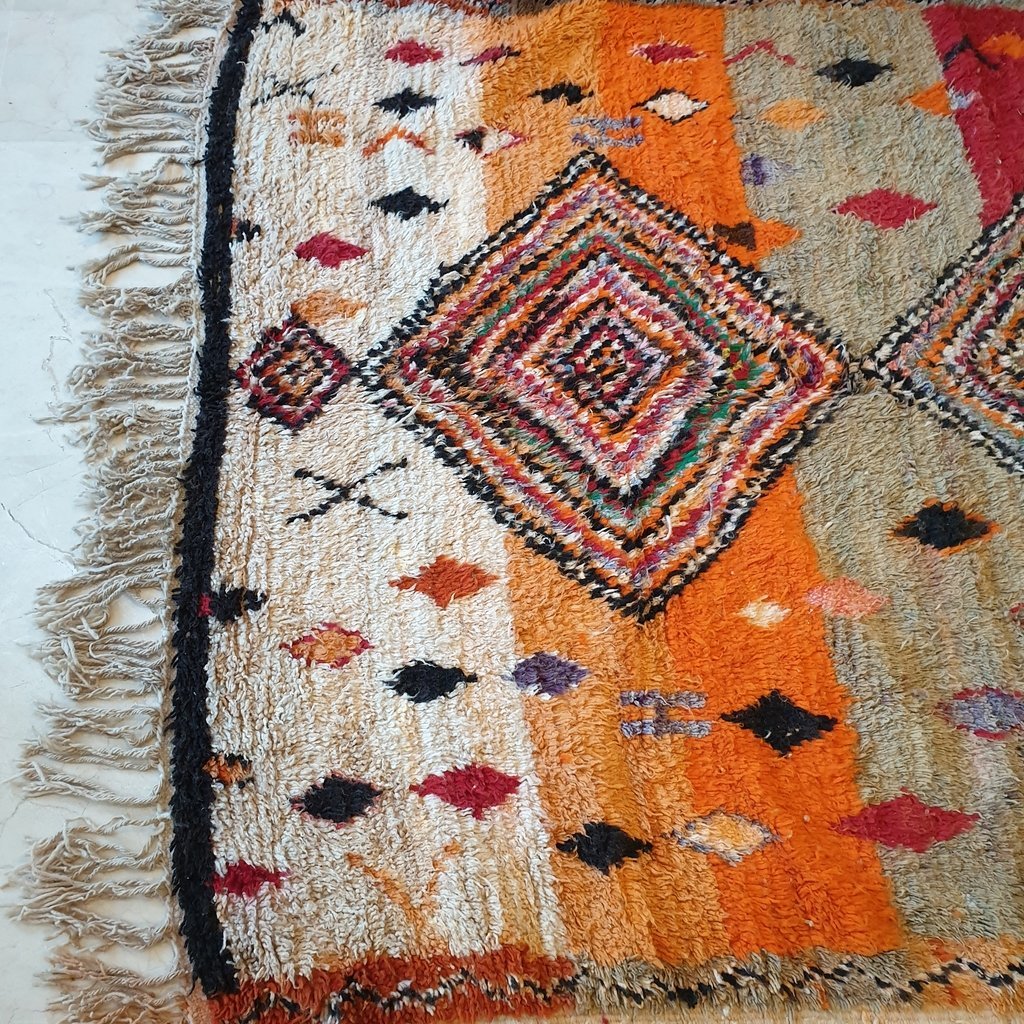 ROMAC | 9'2x5'9 Ft | 2,80x1,80 m | Moroccan Colorful Rug | 100% wool handmade - OunizZ