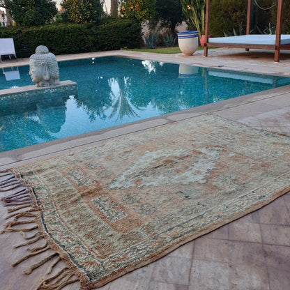 SABY | 9x6'3 Ft | 2,71x1,93 m | Moroccan VINTAGE Colorful Rug | 100% wool handmade - OunizZ