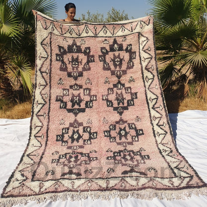 SANDIA | 10'2x6'5 Ft | 312x198 cm | Moroccan Vintage style Rug | 100% wool handmade - OunizZ