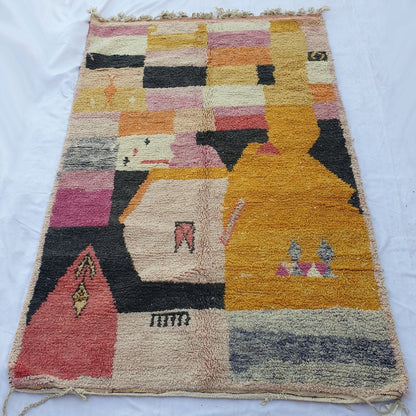 SIFRY | 9'7x6'3 Ft | 3x2 m | Moroccan Colorful Rug | 100% wool handmade - OunizZ