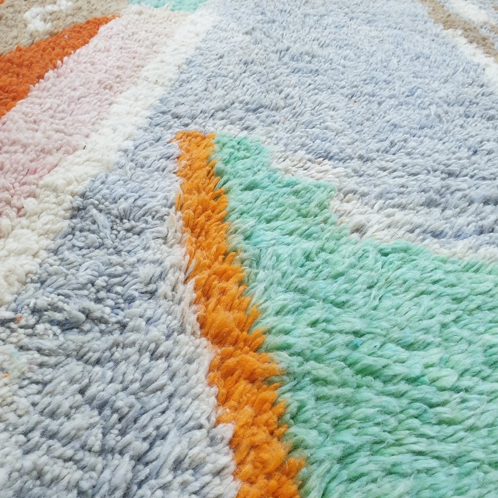 SIMISOUDA | 10'5x6'5 Ft | 3,20x2,00 m | Moroccan Colorful Rug | 100% wool handmade - OunizZ