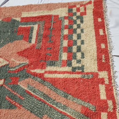 SIMOUNI | 10x6'5 Ft | 3x2 m | Moroccan Colorful Rug | 100% wool handmade - OunizZ