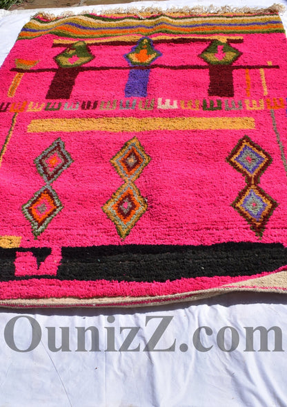 TIGUEMI | Boujaad Rug | 100% wool handmade in Morocco - OunizZ