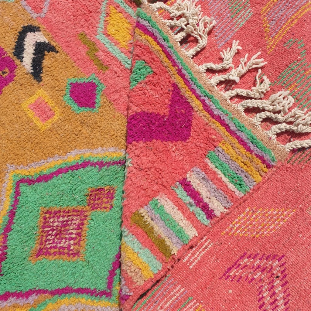 TINI | 8'8x5 Ft | 2,5x1,5 m | Moroccan Colorful Rug | 100% wool handmade - OunizZ