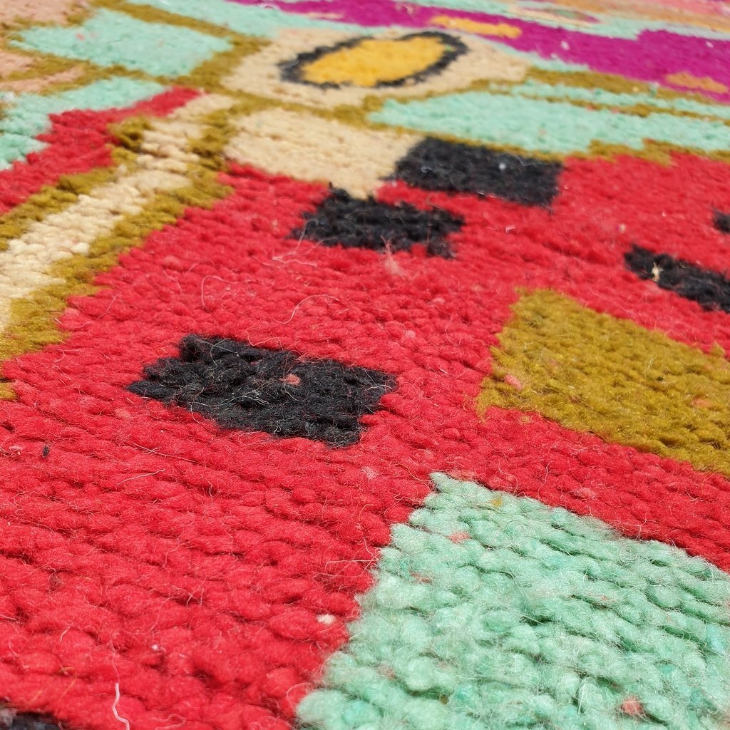 TINI | 8'8x5 Ft | 2,5x1,5 m | Moroccan Colorful Rug | 100% wool handmade - OunizZ