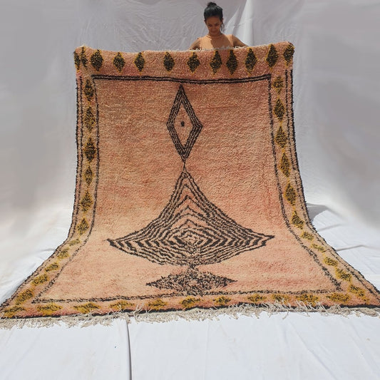 WARDA | 10x6'5 Ft | 3x2 m | Moroccan Vintage style Rug | 100% wool handmade - OunizZ