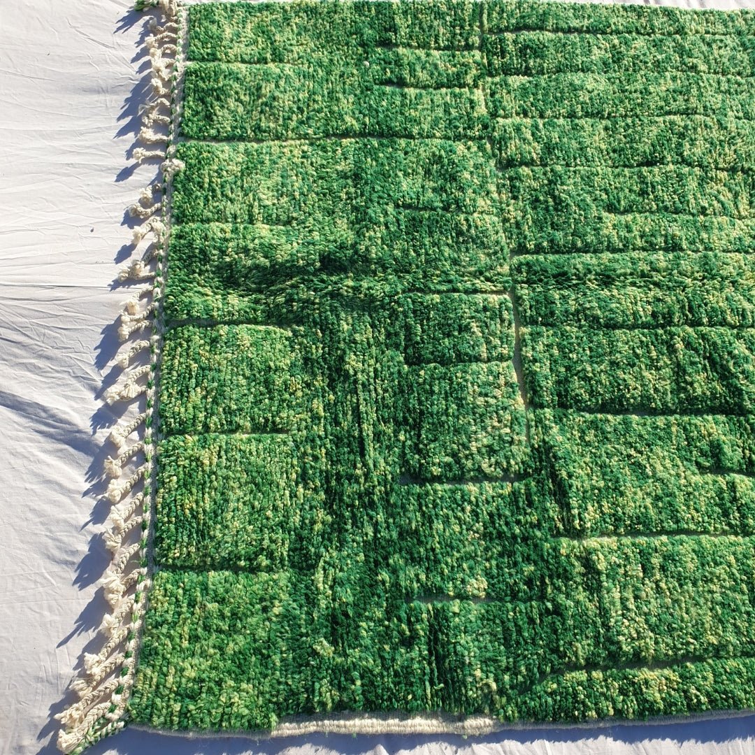 Wayal | Moroccan rug Beni Ouarain Ultra Soft | 9'78x6'62 Ft | 2x3 m | Moroccan Colorful Beni Ouarain Rug | 100% wool handmade - OunizZ