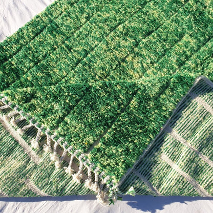 Wayal | Moroccan rug Beni Ouarain Ultra Soft | 9'78x6'62 Ft | 2x3 m | Moroccan Colorful Beni Ouarain Rug | 100% wool handmade - OunizZ