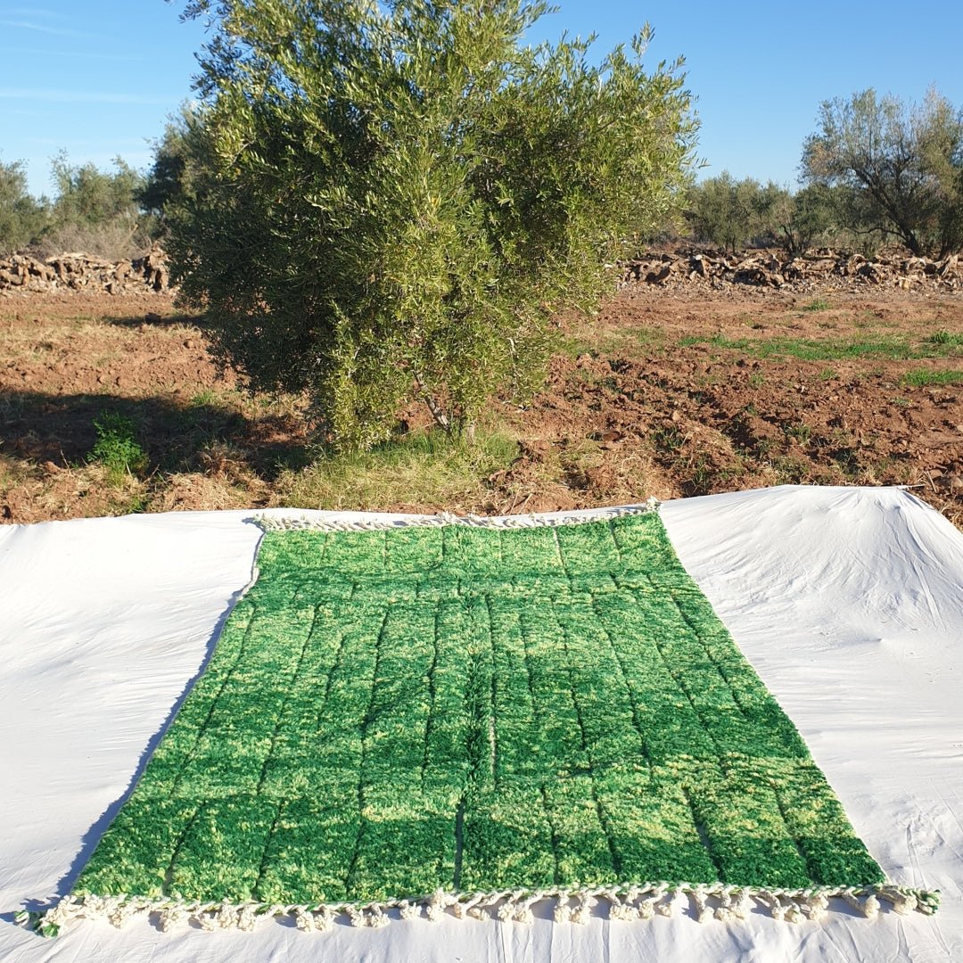 Wayal | Moroccan rug Beni Ouarain Ultra Soft | 9'78x6'62 Ft | 2x3 m | Moroccan Colorful Beni Ouarain Rug | 100% wool handmade - OunizZ