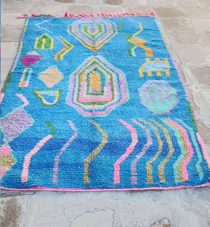 ZAWGHA | Boujaad Rug | 100% wool handmade in Morocco - OunizZ